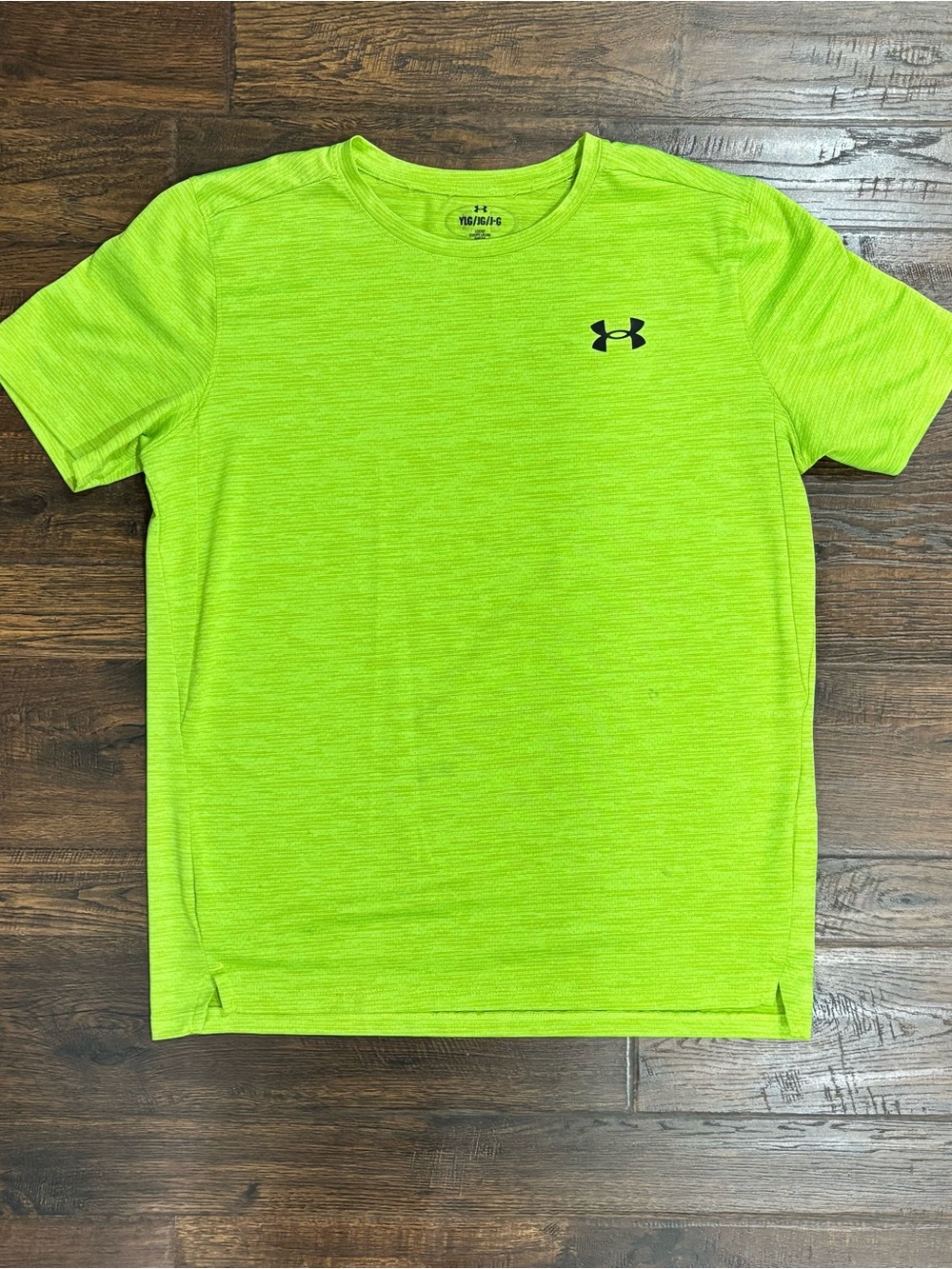 Under Armour Boys Neon Green Short Sleeve Performance Tee